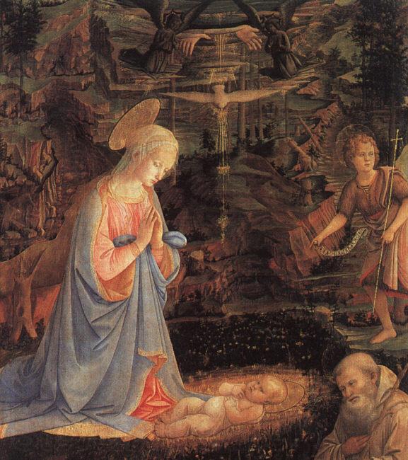 Filippino Lippi The Adoration of the Child Spain oil painting art